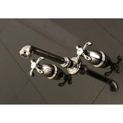 Kingston Brass French Country Wall Mount Bathroom Faucet