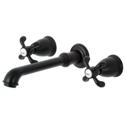 Kingston Brass French Country Wall Mount Bathroom Faucet