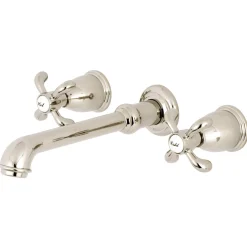 Kingston Brass French Country Wall Mount Bathroom Faucet