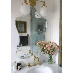 Kingston Brass French Country 8-Inch Widespread Bathroom Faucet