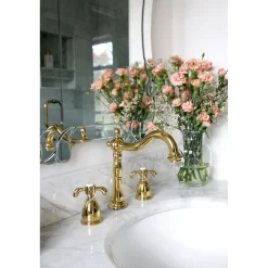 Kingston Brass French Country 8-Inch Widespread Bathroom Faucet