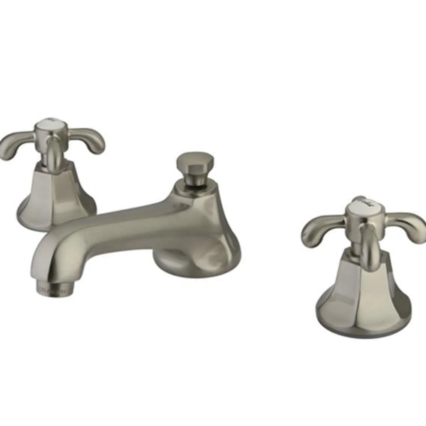 Kingston Brass French Country Classic Two Handle 8" to 16" Widespread Lavatory Faucet with Brass Pop-up