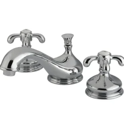 Kingston Brass French Country Two Handle 8" to 16" Widespread Lavatory Faucet with Brass Pop-up