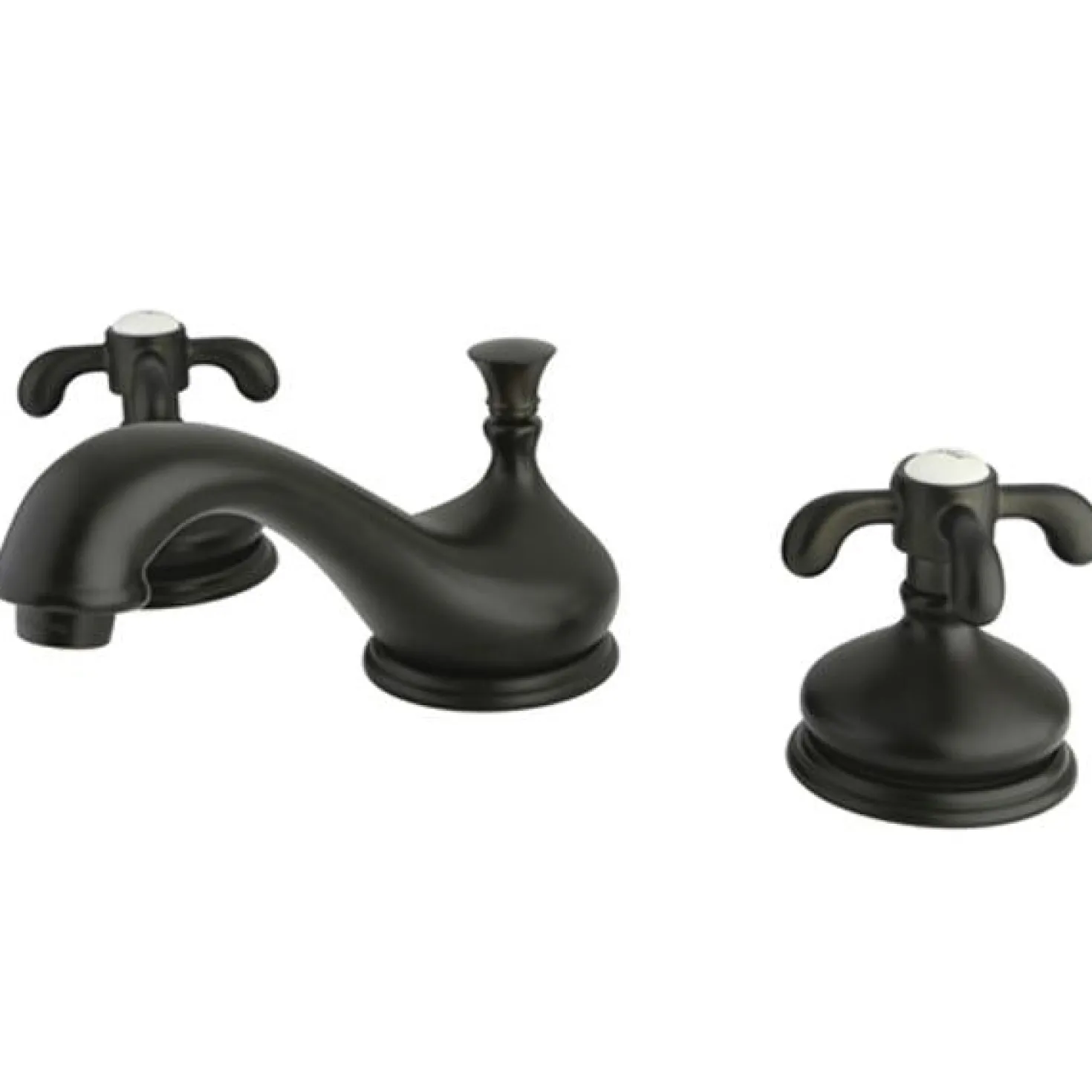 Kingston Brass French Country Two Handle 8" to 16" Widespread Lavatory Faucet with Brass Pop-up