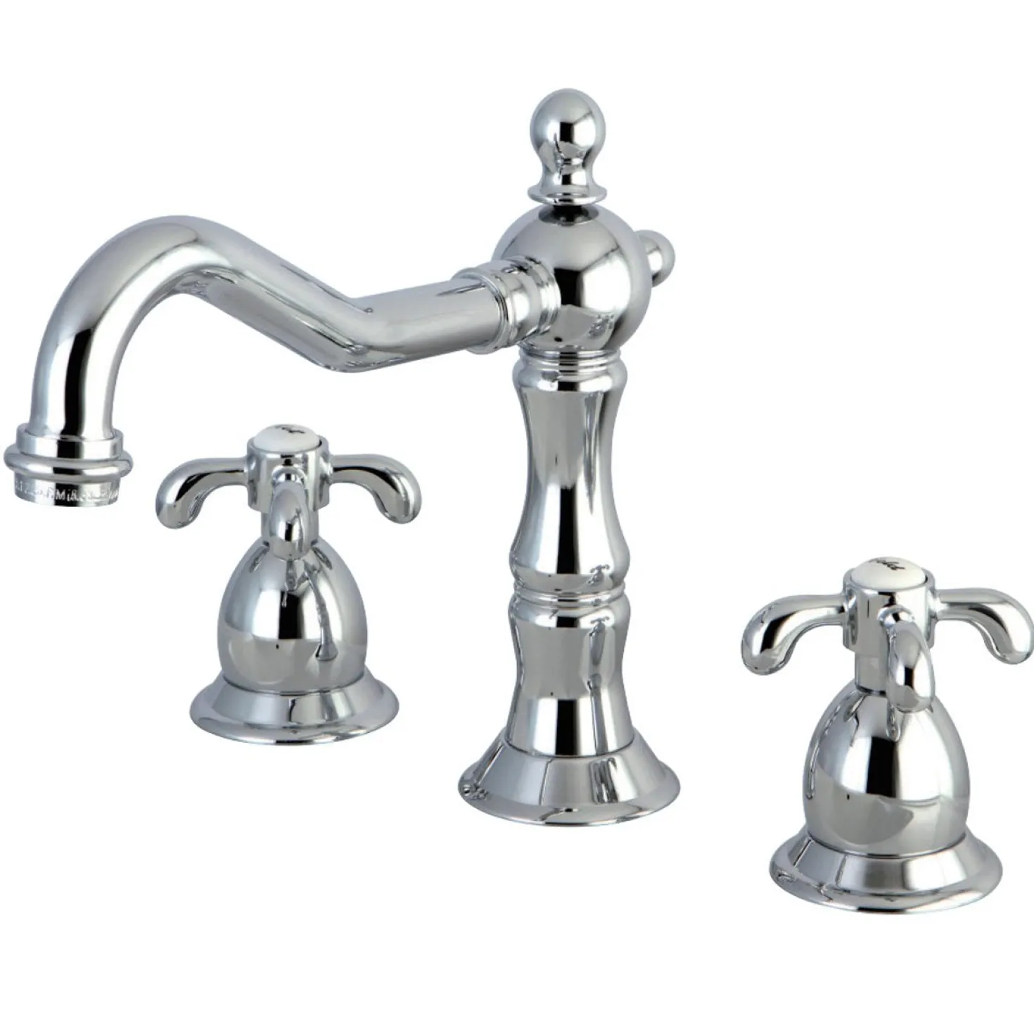 Kingston Brass French Country 3-Hole 8-Inch Widespread Bathroom Faucet