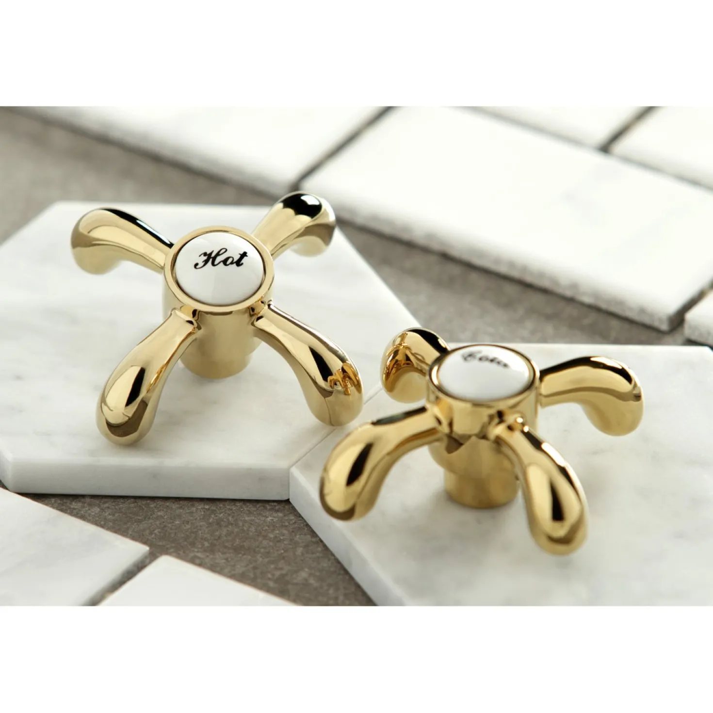 Kingston Brass French Country 3-Hole 8-Inch Widespread Bathroom Faucet