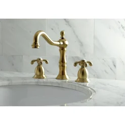 Kingston Brass French Country 3-Hole 8-Inch Widespread Bathroom Faucet