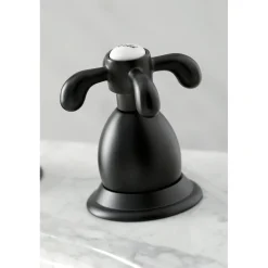 Kingston Brass French Country 3-Hole 8-Inch Widespread Bathroom Faucet