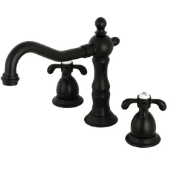Kingston Brass French Country 3-Hole 8-Inch Widespread Bathroom Faucet