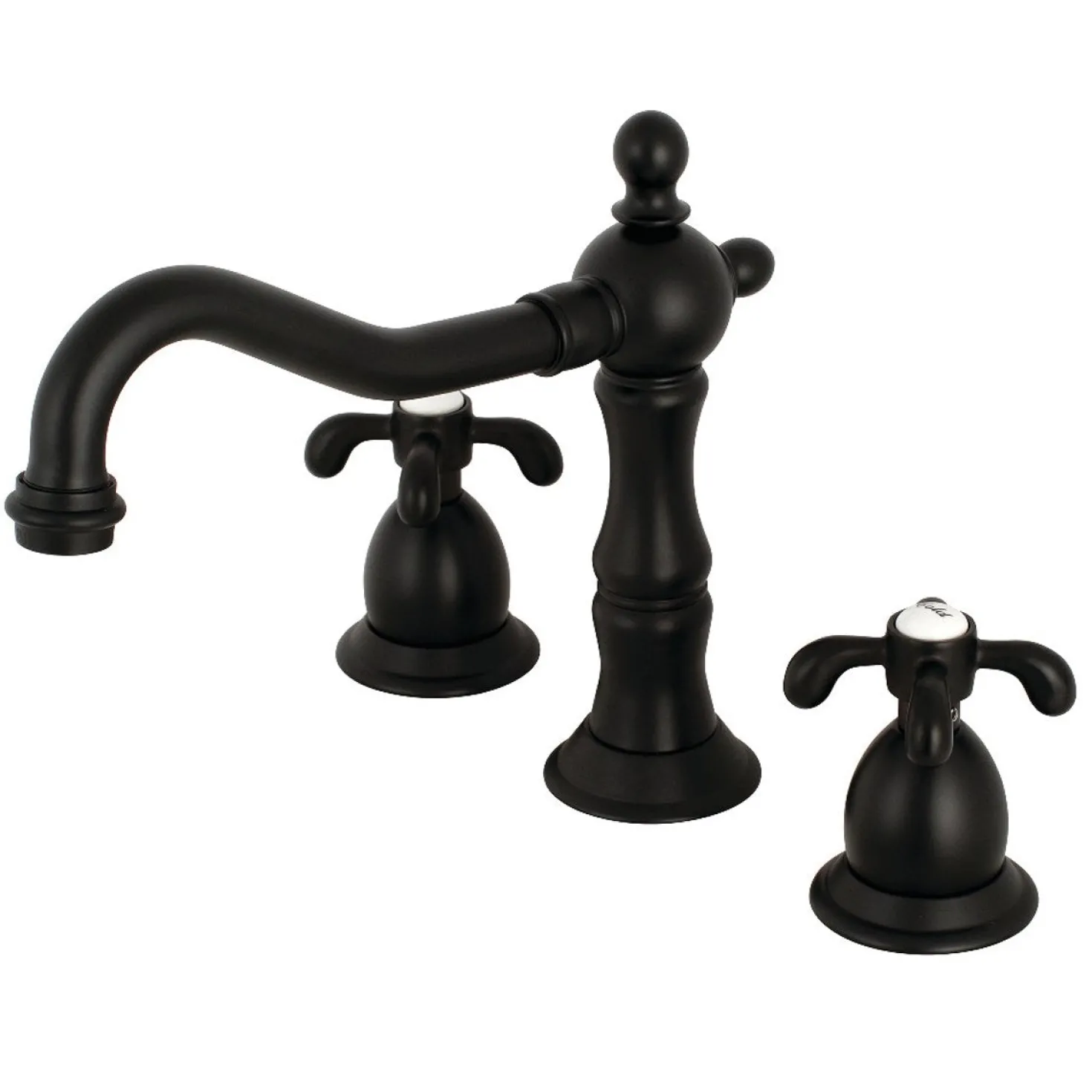 Kingston Brass French Country 3-Hole 8-Inch Widespread Bathroom Faucet
