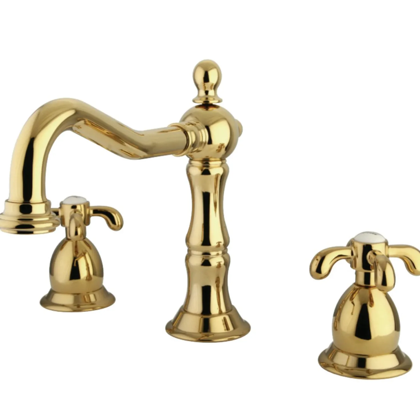 Kingston Brass French Country 3-Hole 8-Inch Widespread Bathroom Faucet