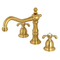 Kingston Brass French Country 3-Hole 8-Inch Widespread Bathroom Faucet