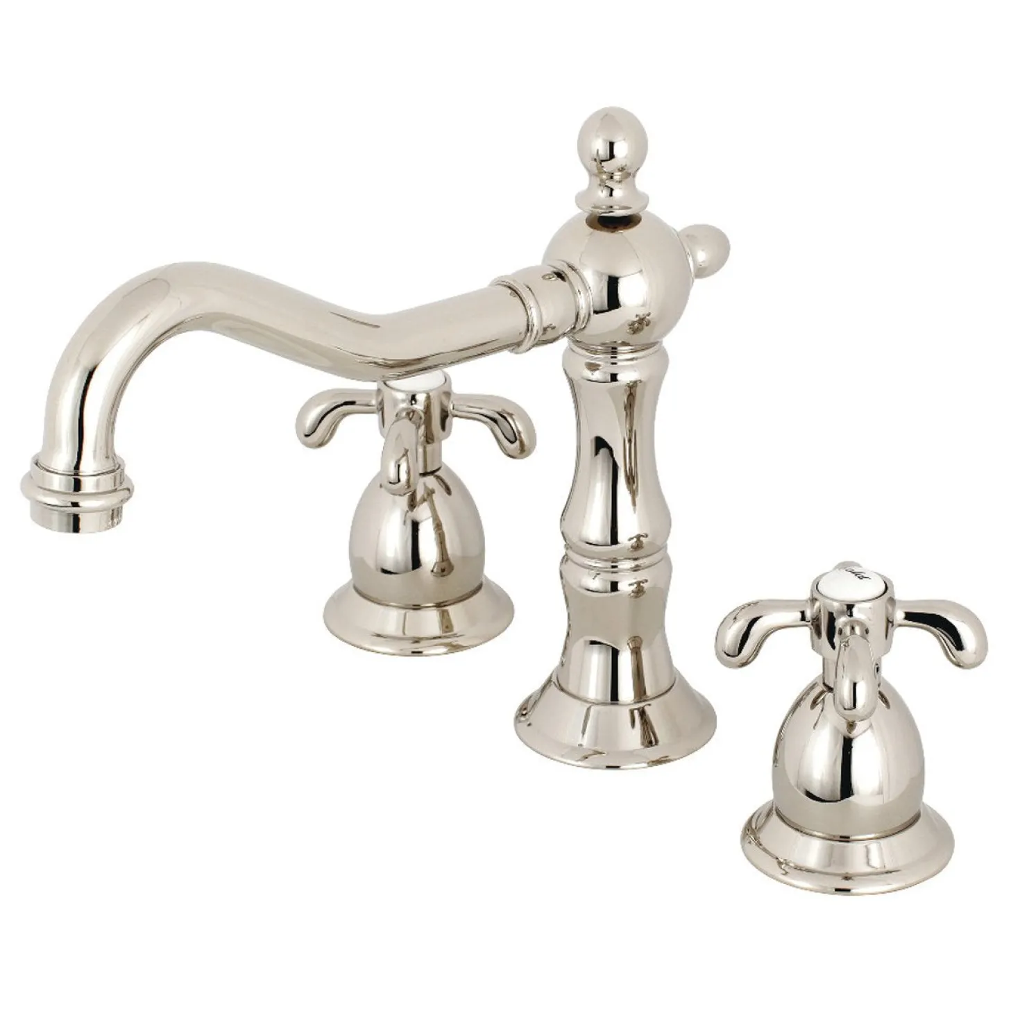Kingston Brass French Country 3-Hole 8-Inch Widespread Bathroom Faucet
