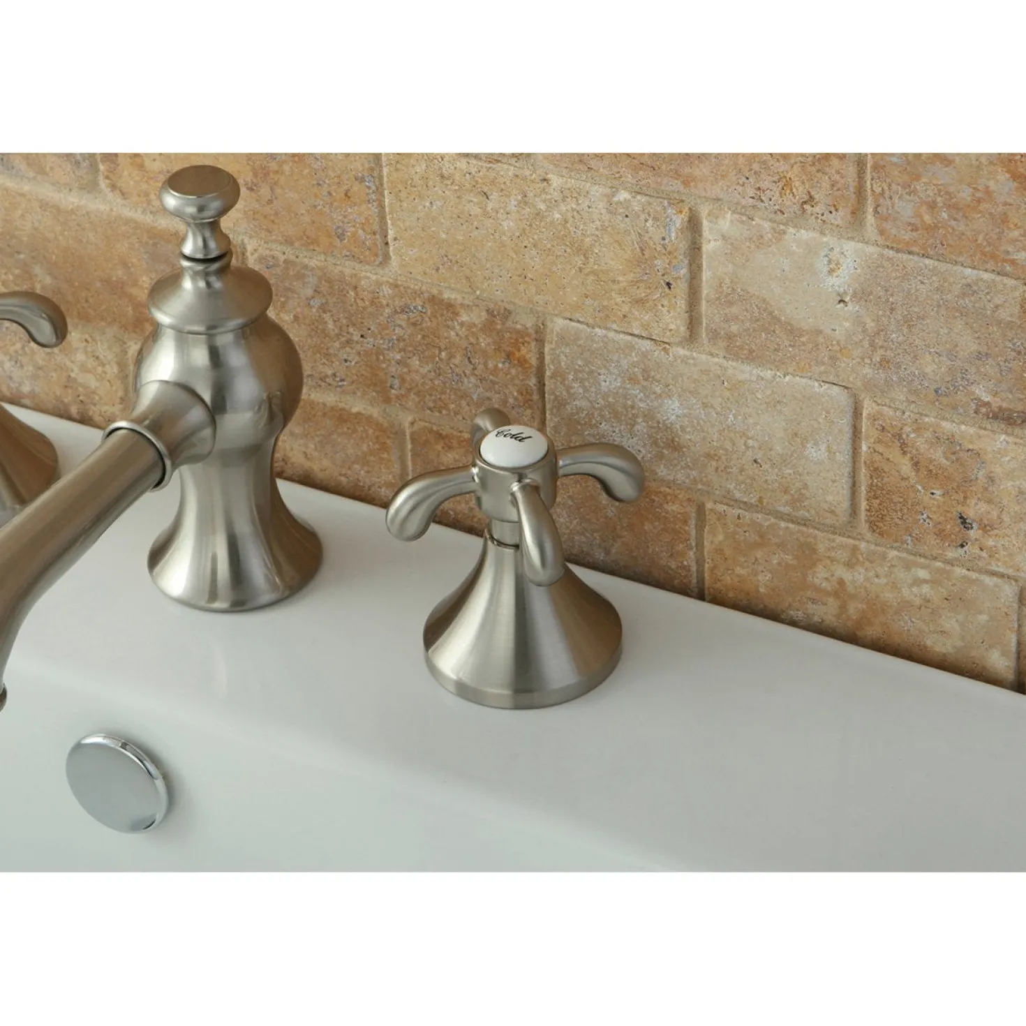 Kingston Brass French Country 8-Inch Widespread 3-Hole Bathroom Faucet