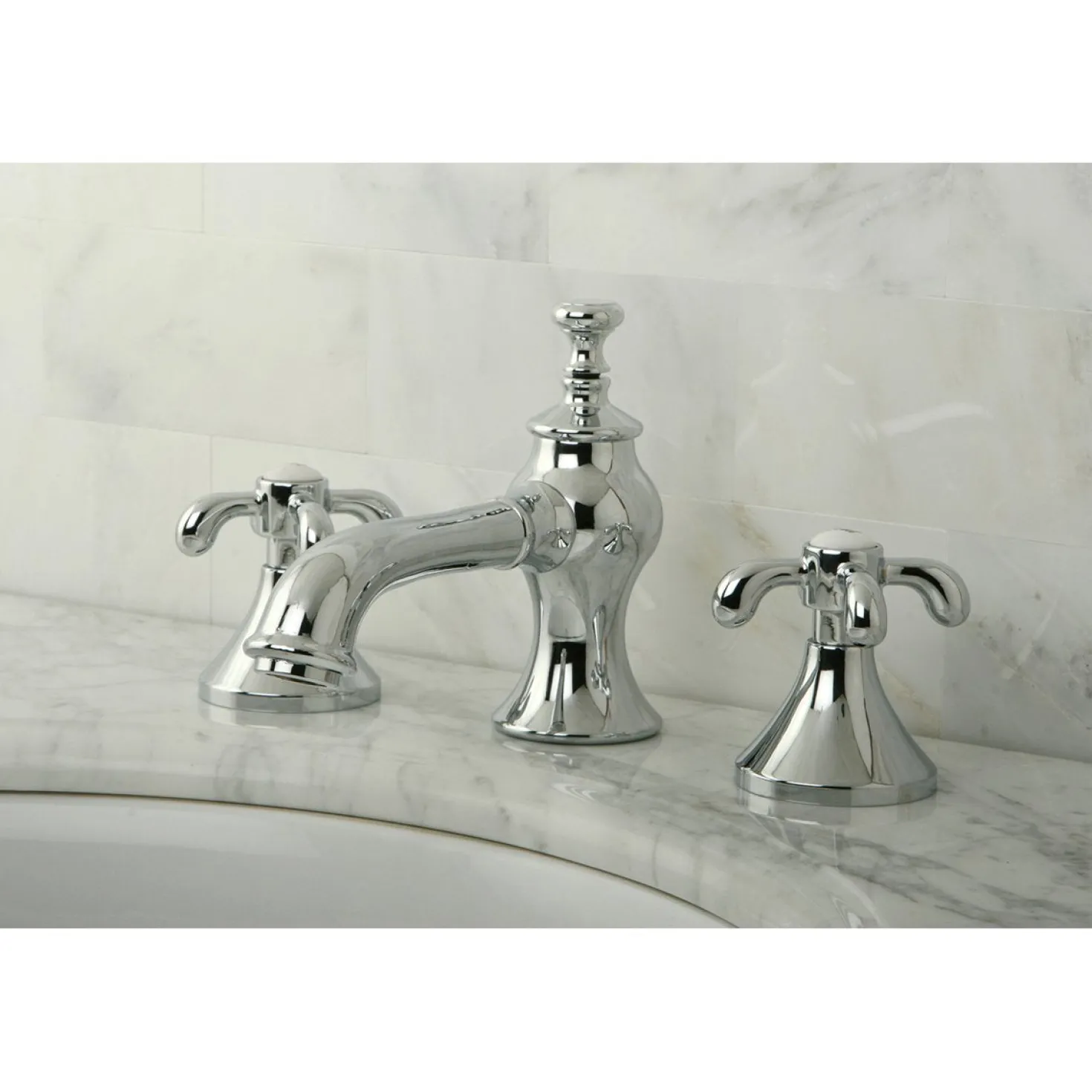 Kingston Brass French Country 8-Inch Widespread 3-Hole Bathroom Faucet