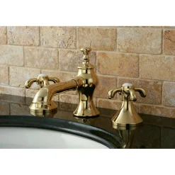 Kingston Brass French Country 8-Inch Widespread 3-Hole Bathroom Faucet