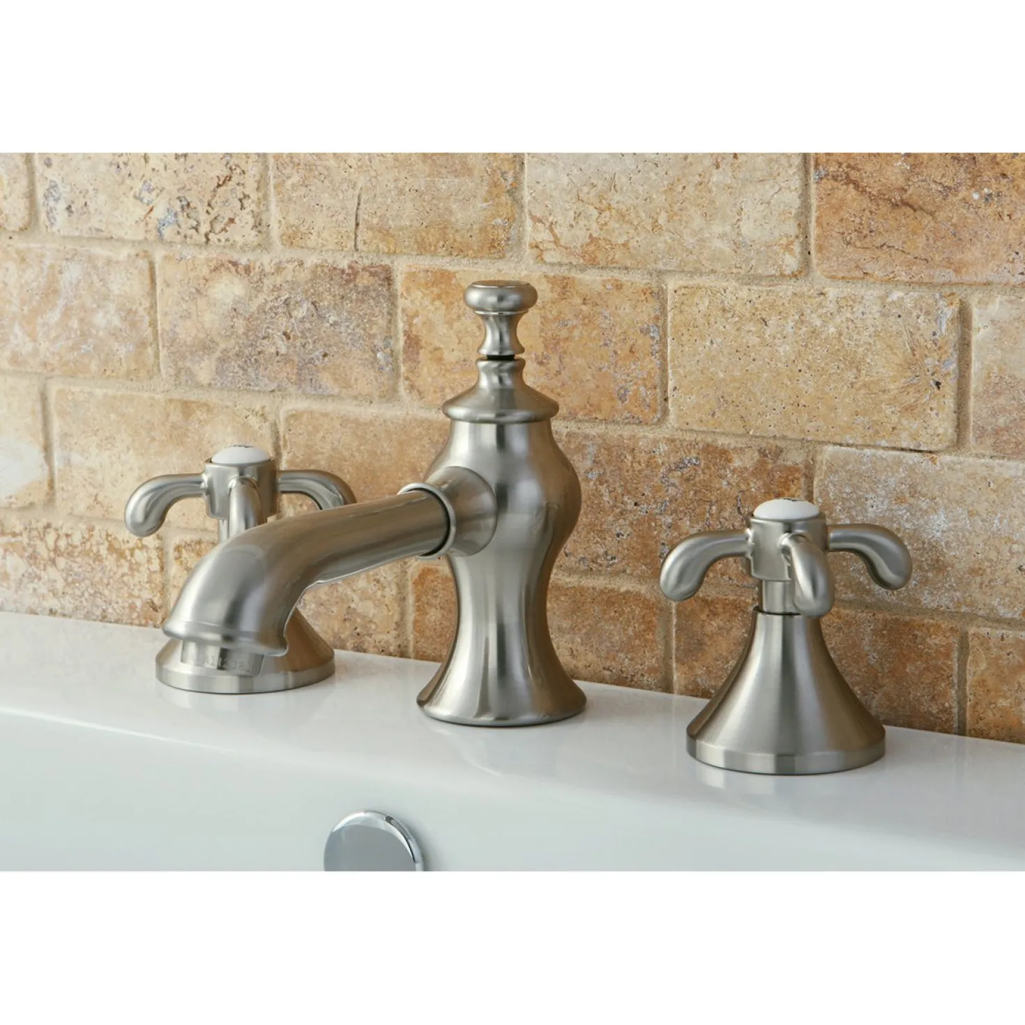 Kingston Brass French Country 8-Inch Widespread 3-Hole Bathroom Faucet