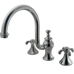 Kingston Brass French Country Roman Tub Filler with High Rise Spout