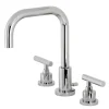 Kingston Brass FSC893XCML-P Manhattan Widespread Bathroom Faucet with Brass Pop-Up