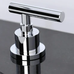 Kingston Brass FSC893XCML-P Manhattan Widespread Bathroom Faucet with Brass Pop-Up