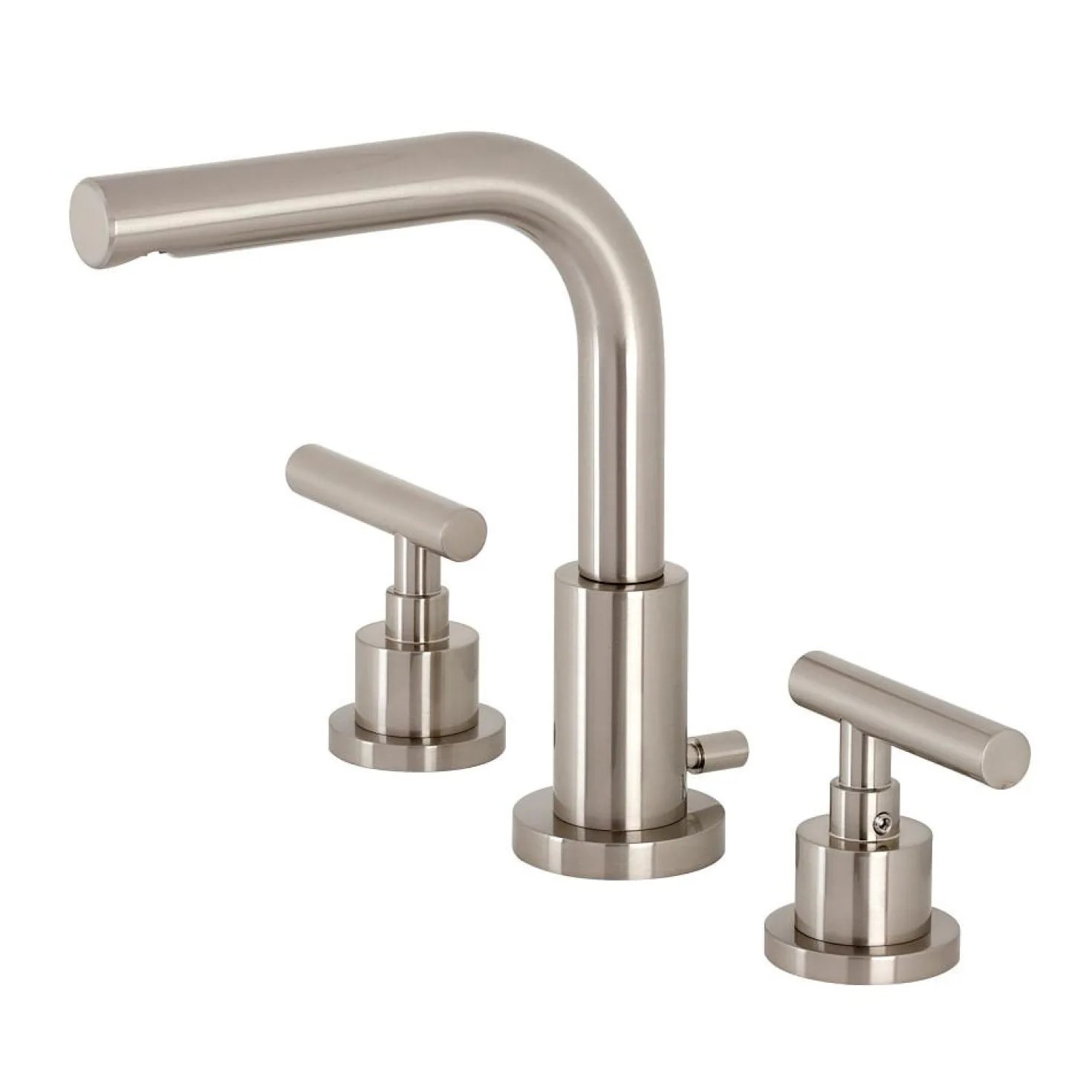 Kingston Brass FSC895XCML-P Manhattan Widespread Bathroom Faucet with Brass Pop-Up
