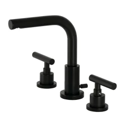 Kingston Brass FSC895XCML-P Manhattan Widespread Bathroom Faucet with Brass Pop-Up