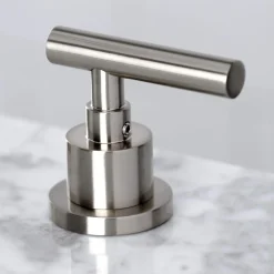 Kingston Brass FSC895XCML-P Manhattan Widespread Bathroom Faucet with Brass Pop-Up