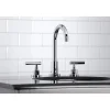 Kingston Brass FSC892XCML-P Manhattan Widespread Bathroom Faucet with Brass Pop-Up