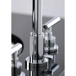 Kingston Brass FSC892XCML-P Manhattan Widespread Bathroom Faucet with Brass Pop-Up