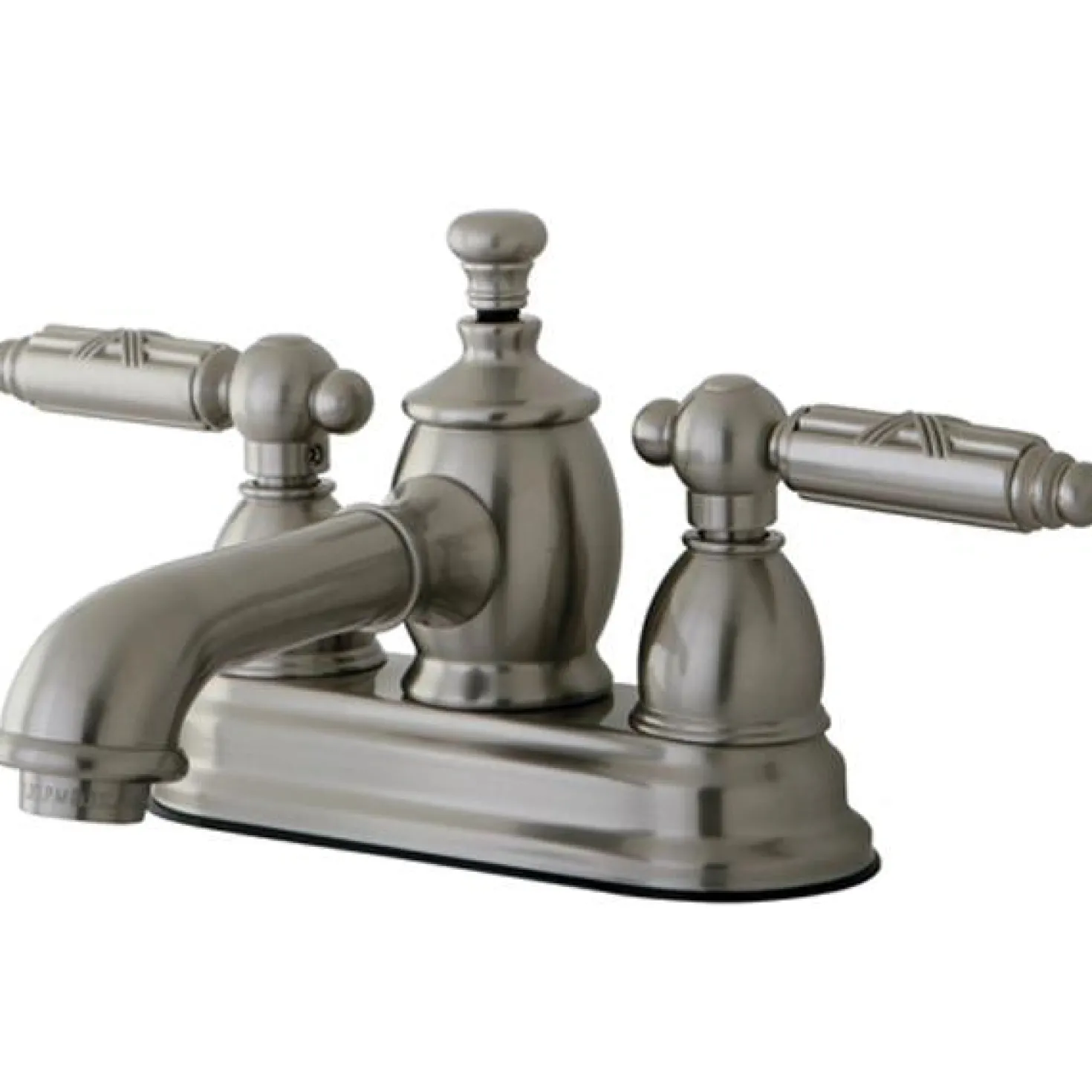 Kingston Brass Georgian 4" Centerset Lavatory Faucet with Heritage Spout and Metal Lever Handle