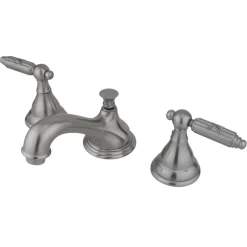 Kingston Brass Georgian Deck Mount 8-Inch Widespread Bathroom Faucet