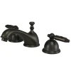 Kingston Brass Georgian 3-Hole 8-Inch Widespread Bathroom Faucet