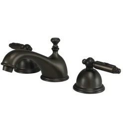 Kingston Brass Georgian 3-Hole 8-Inch Widespread Bathroom Faucet