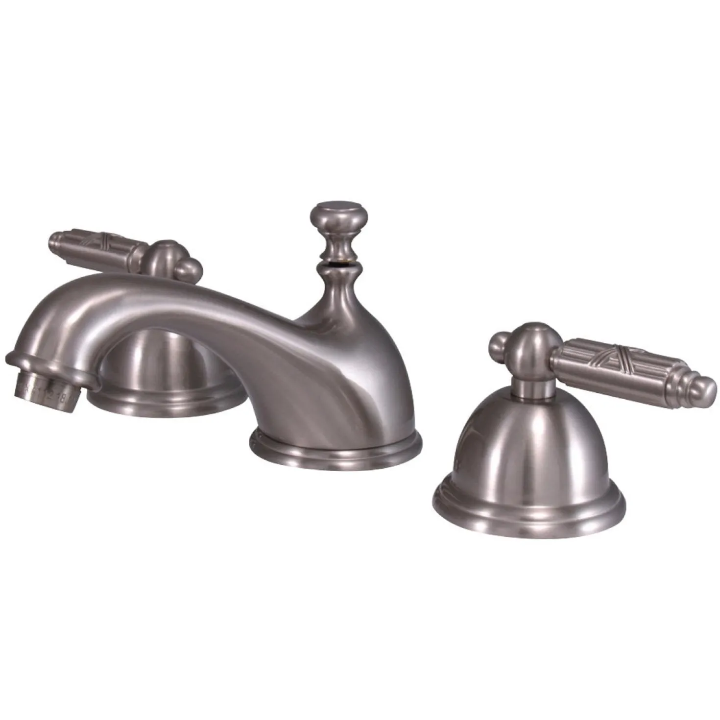 Kingston Brass Georgian 3-Hole 8-Inch Widespread Bathroom Faucet