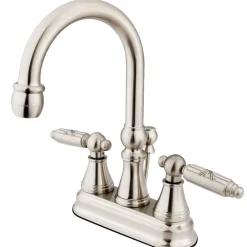 Kingston Brass Georgian 4-Inch Centerset 3-Hole Bathroom Faucet
