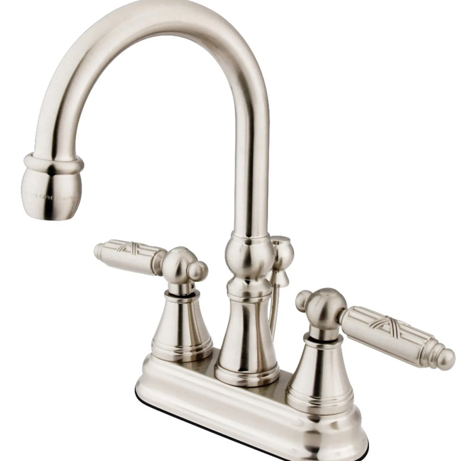 Kingston Brass Georgian 4-Inch Centerset 3-Hole Bathroom Faucet