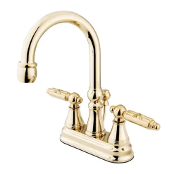 Kingston Brass Georgian 4-Inch Centerset 3-Hole Bathroom Faucet