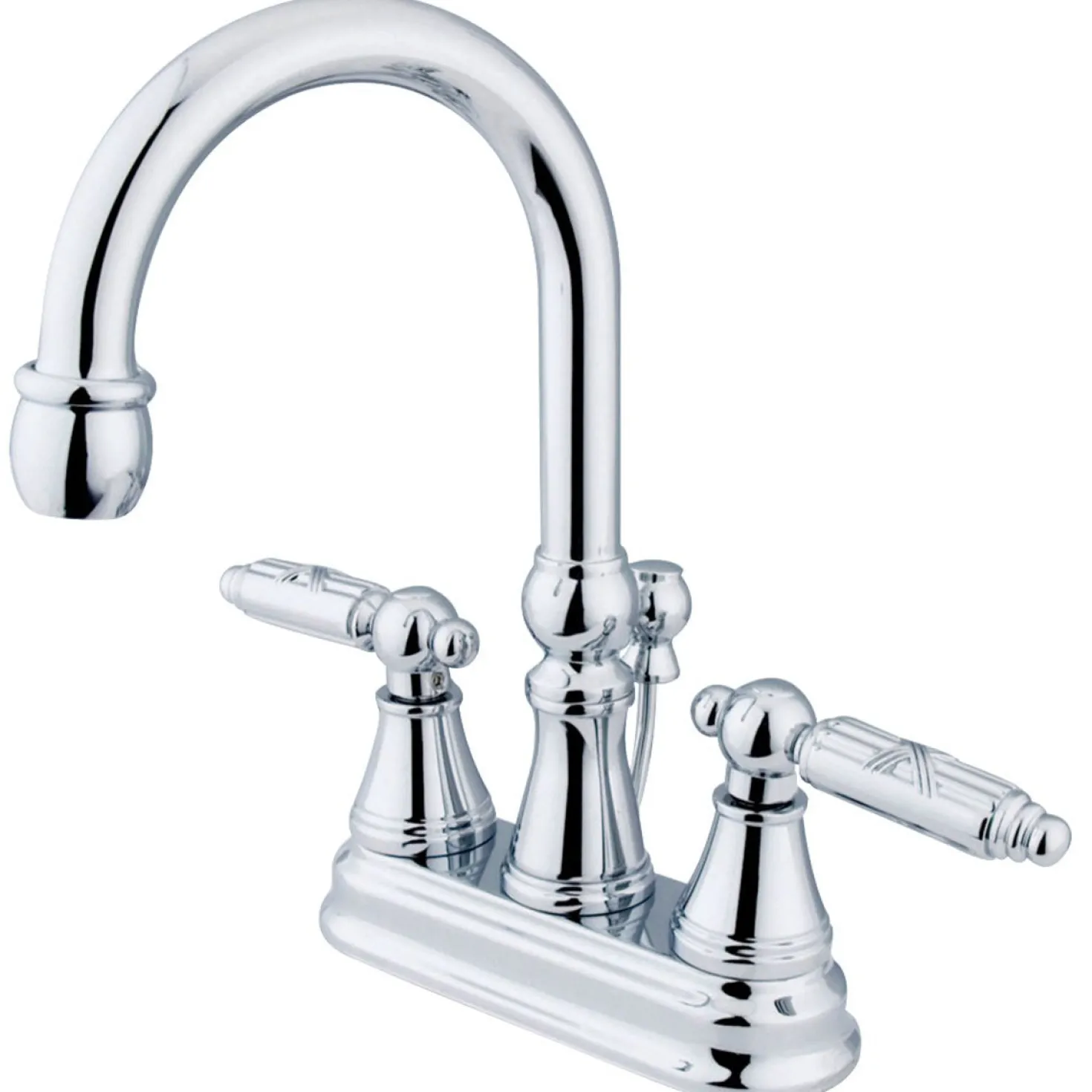 Kingston Brass Georgian 4-Inch Centerset 3-Hole Bathroom Faucet