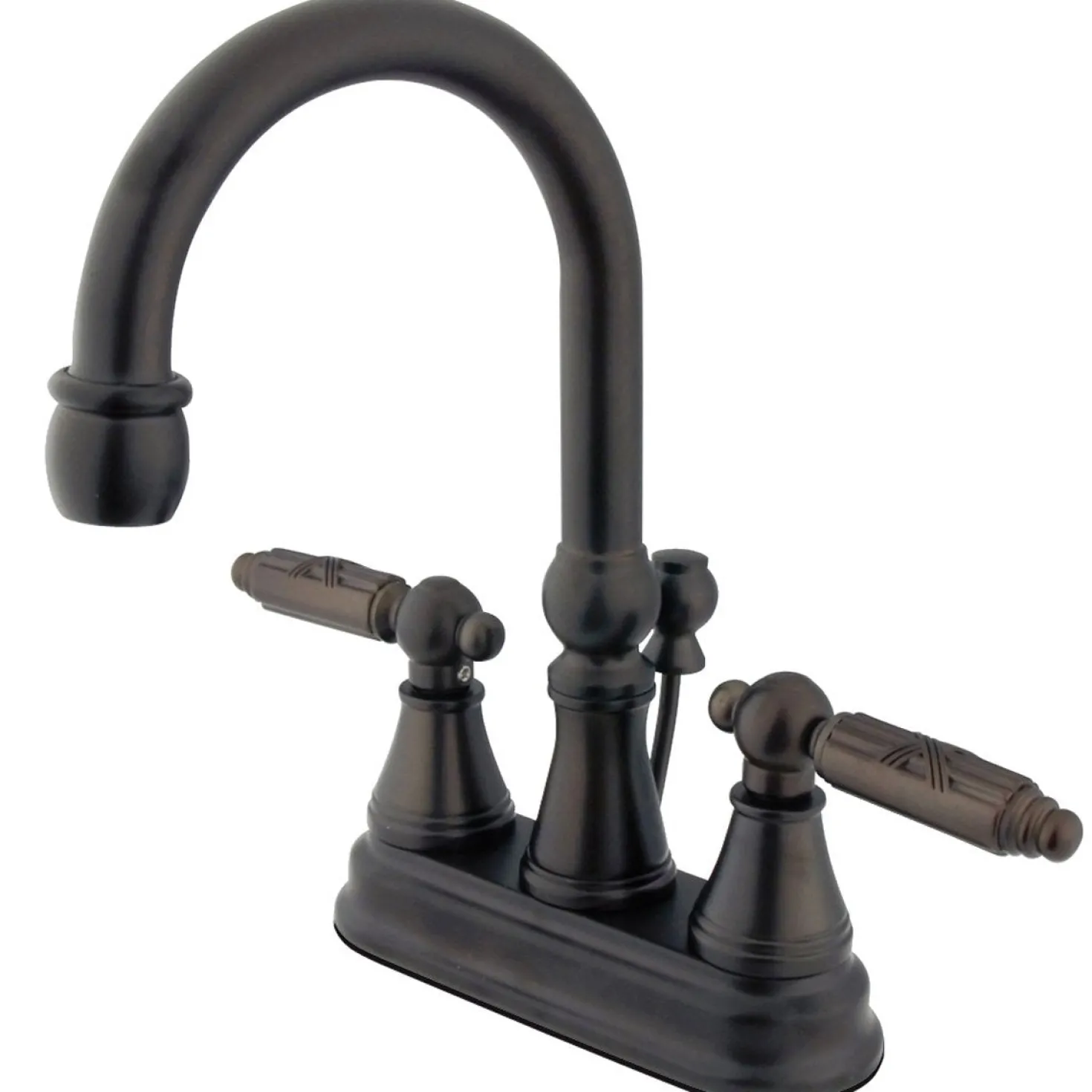 Kingston Brass Georgian 4-Inch Centerset 3-Hole Bathroom Faucet