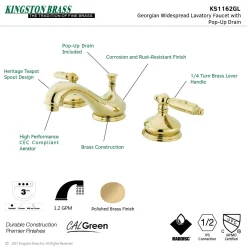 Kingston Brass Georgian 8-Inch Widespread Bathroom Faucet