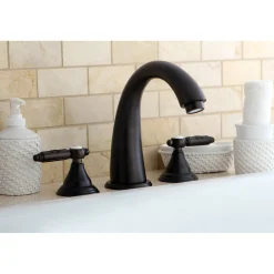 Kingston Brass Georgian Three-Hole Roman Tub Filler