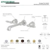 Kingston Brass Georgian Two-Handle Wall Mount Bathroom Faucet