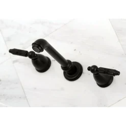 Kingston Brass Georgian Two-Handle Wall Mount Bathroom Faucet