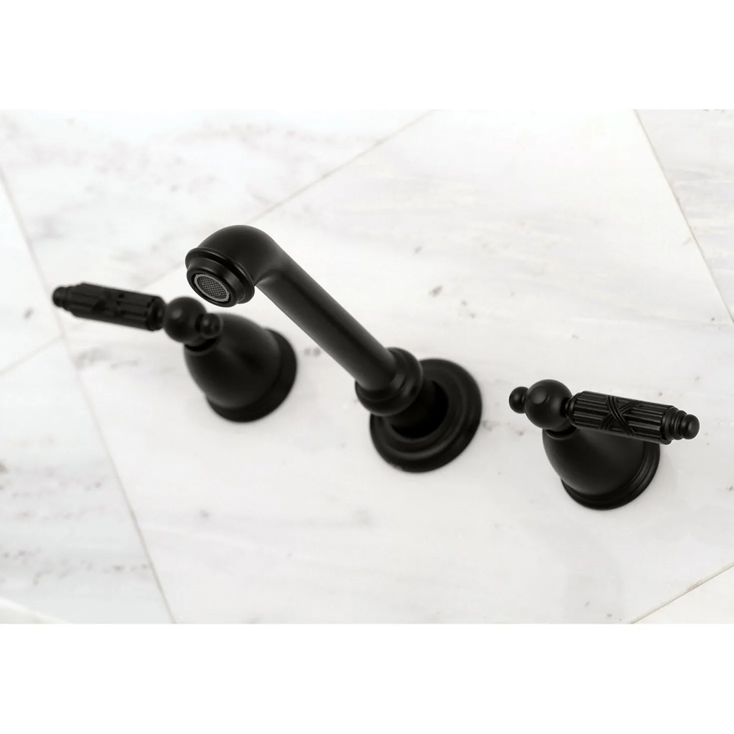 Kingston Brass Georgian Two-Handle Wall Mount Bathroom Faucet