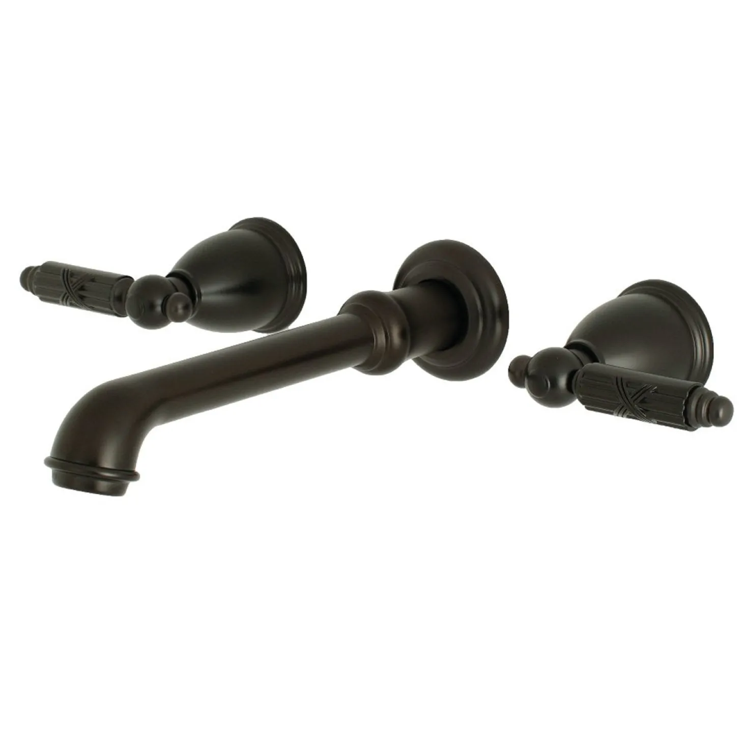 Kingston Brass Georgian Two-Handle Wall Mount Bathroom Faucet