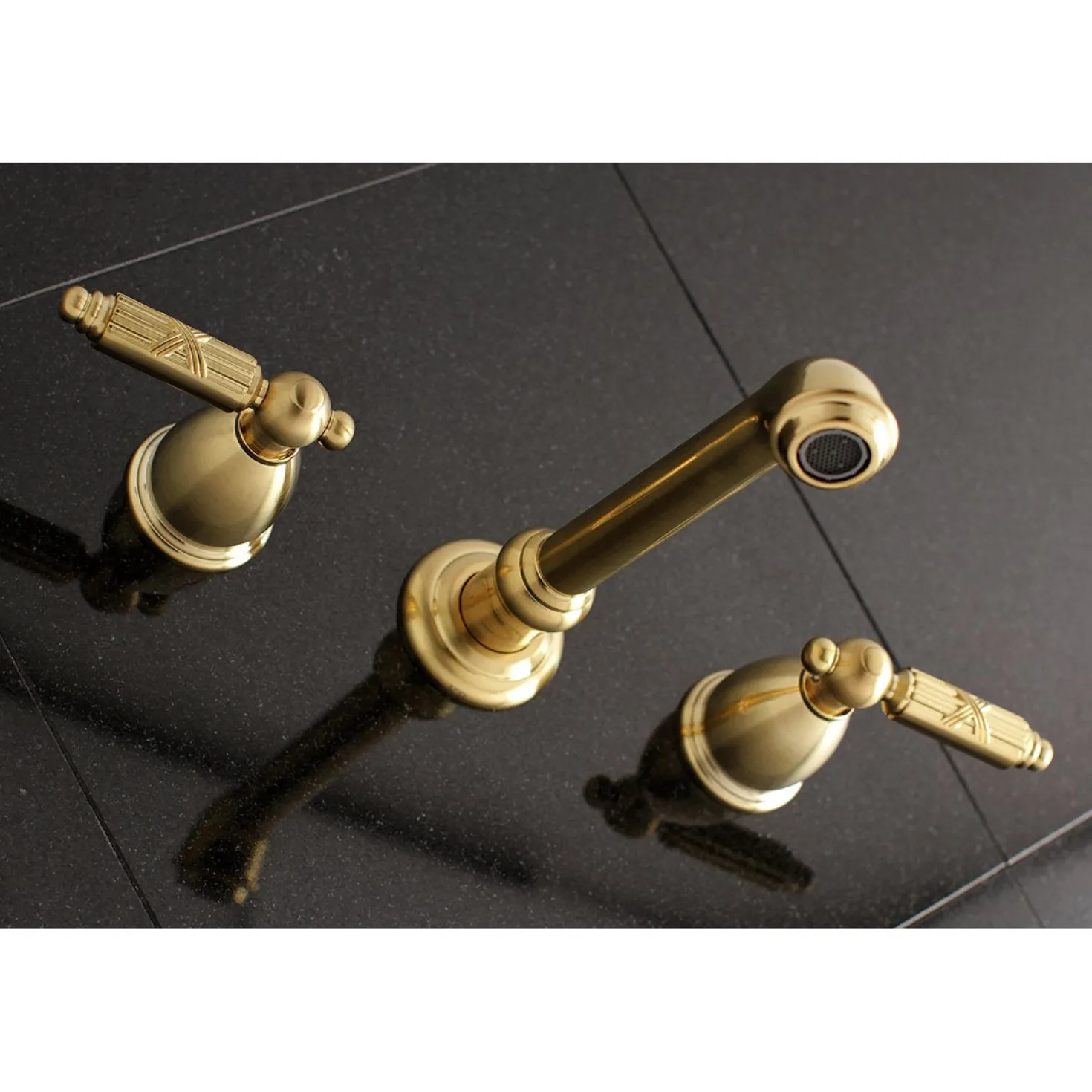 Kingston Brass Georgian Two-Handle Wall Mount Bathroom Faucet