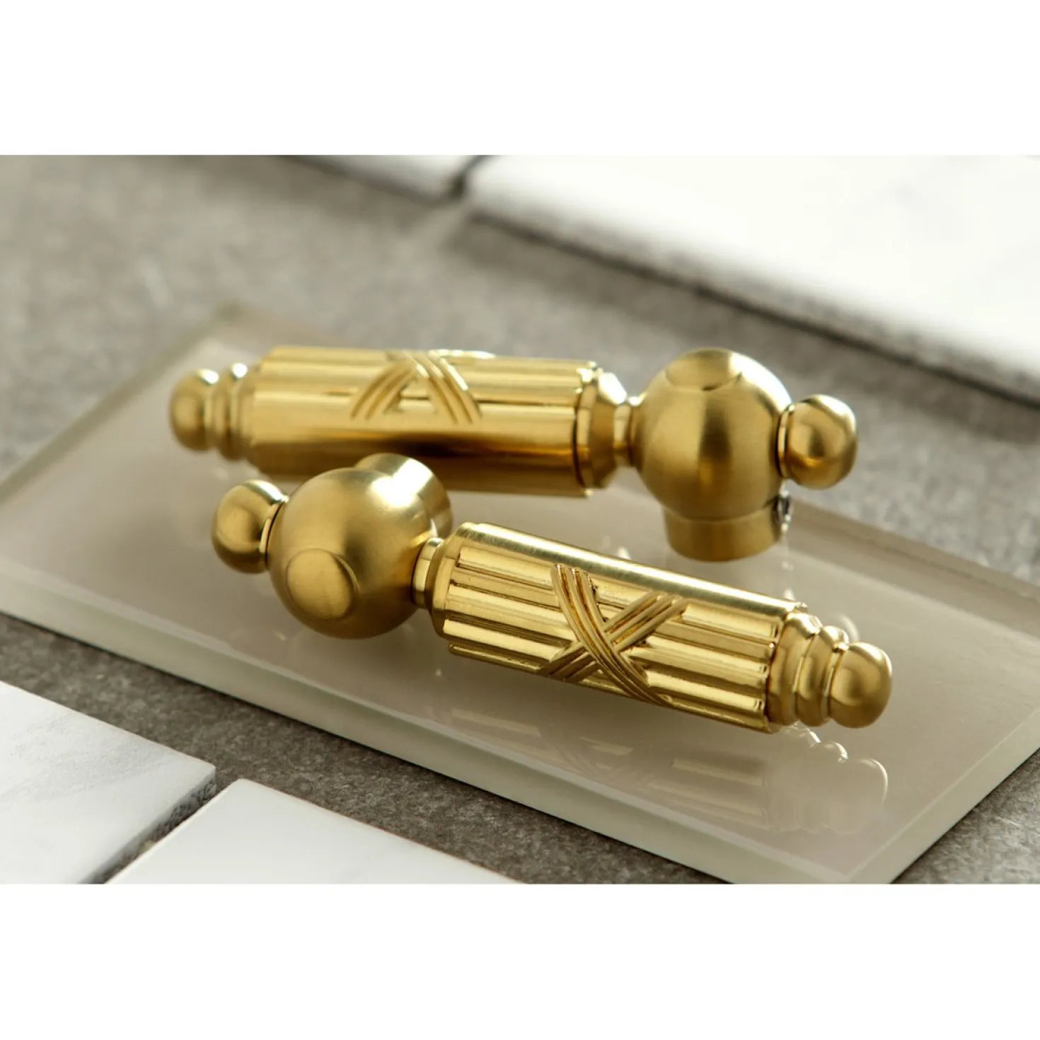 Kingston Brass Georgian Two-Handle Wall Mount Bathroom Faucet