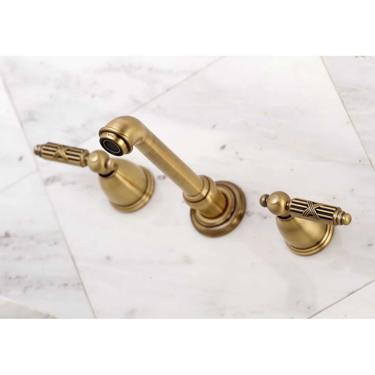 Kingston Brass Georgian Two-Handle Wall Mount Bathroom Faucet