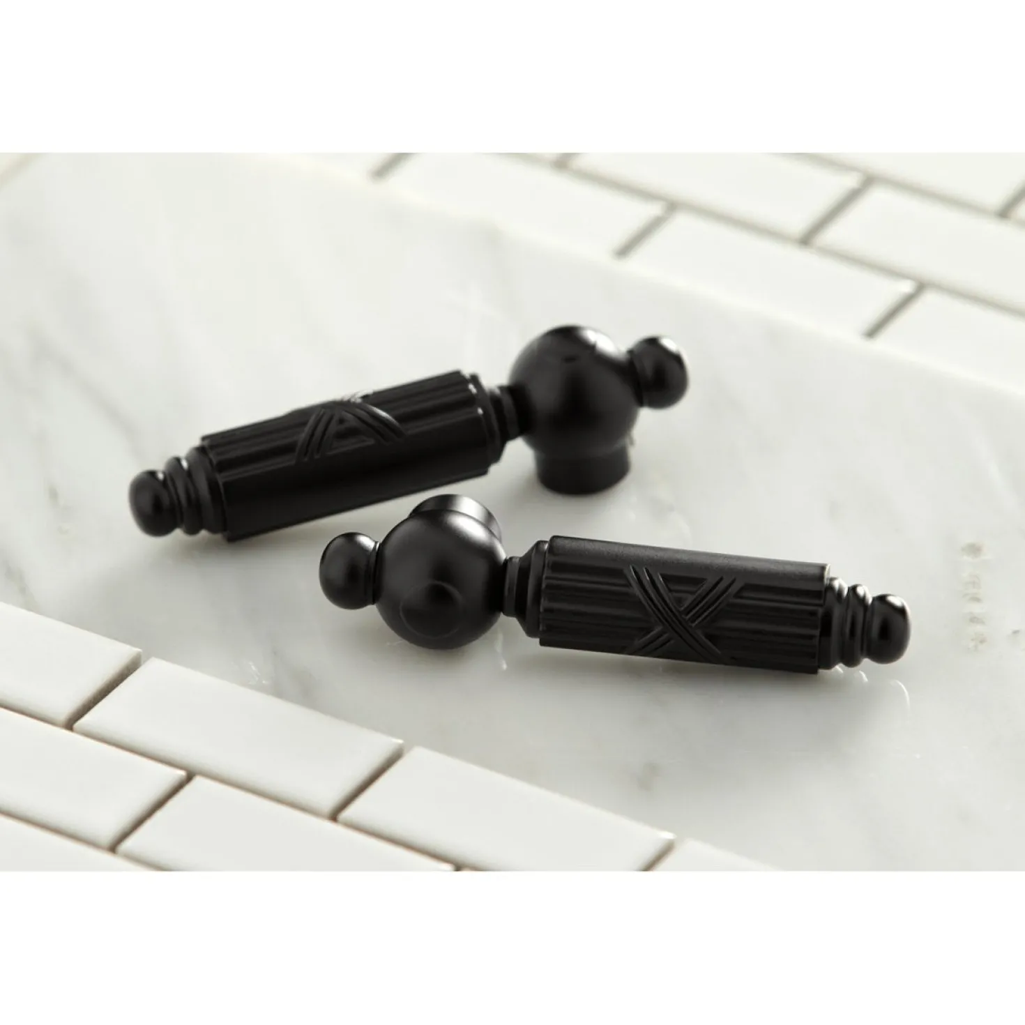 Kingston Brass Georgian Two-Handle Wall Mount Bathroom Faucet
