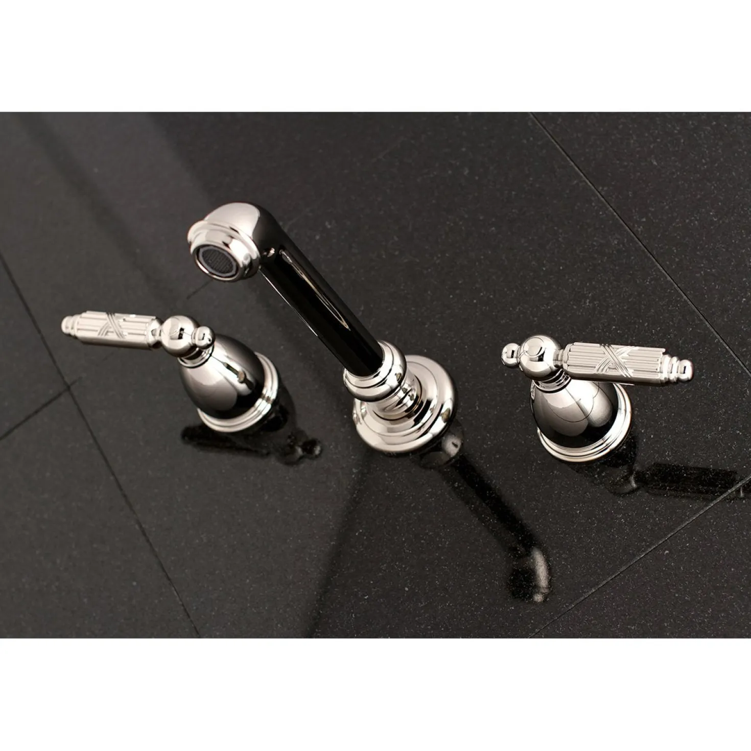 Kingston Brass Georgian Two-Handle Wall Mount Bathroom Faucet